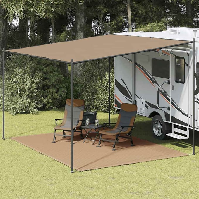 vidaXL Tenttapijt 300x400 cm taupe