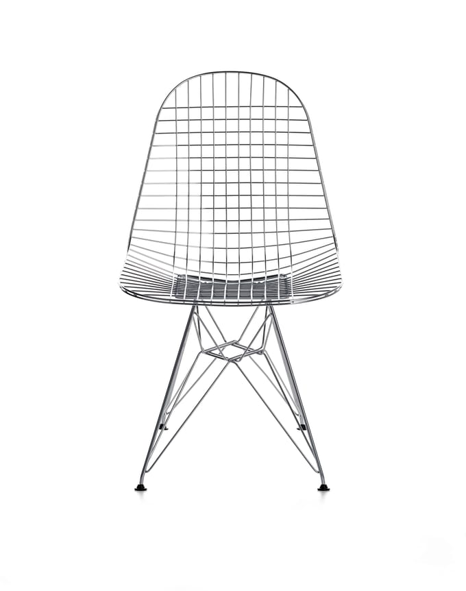 Vitra - Wire Chair DKR - verchroomd - zilver
