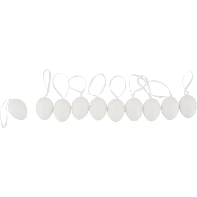 VBS Decoratief Ei "Wit", 4 cm, 10 stuks