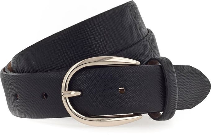 Vanzetti Leren Riem 30mm Leather Belt W110 Black Zwart