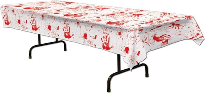 Halloween Horror tafelkleed met bloed