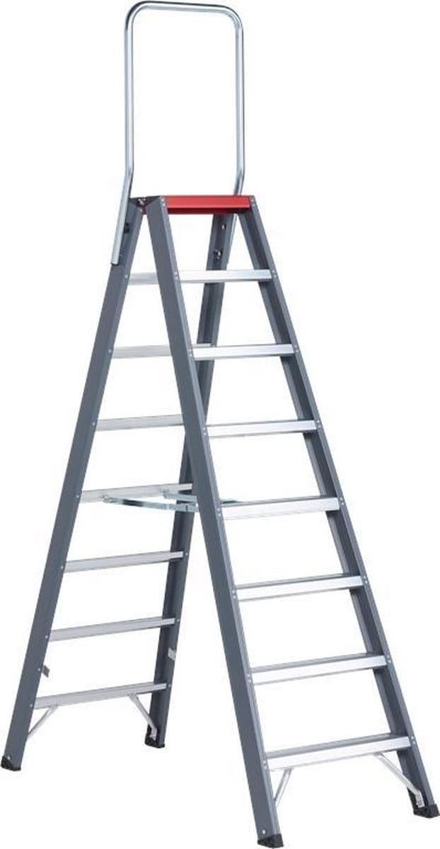 ALTREX Falco 8 treeds - Industrietrap - Dubbel oploopbaar - Werkhoogte 3.90m - Opberghoogte 2.02m
