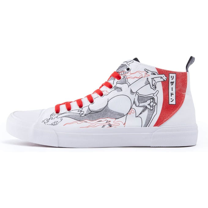Pokémon Charizard Flame High Top - White - UK 7 / EU 40.5 / US Men's 7.5 / US Women's 9