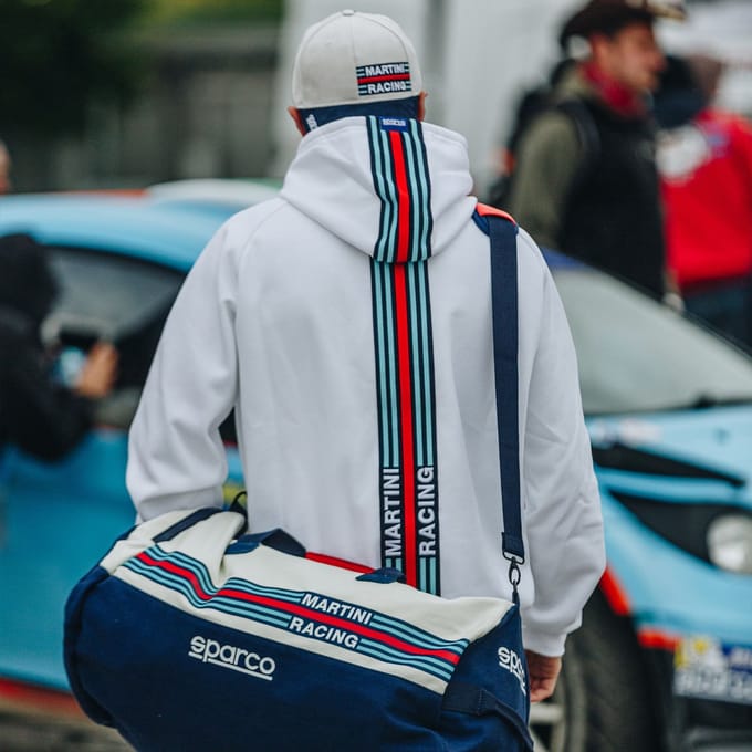 Sparco Martini Racing Big Stripes Hoodie - Wit - Maat 3XL