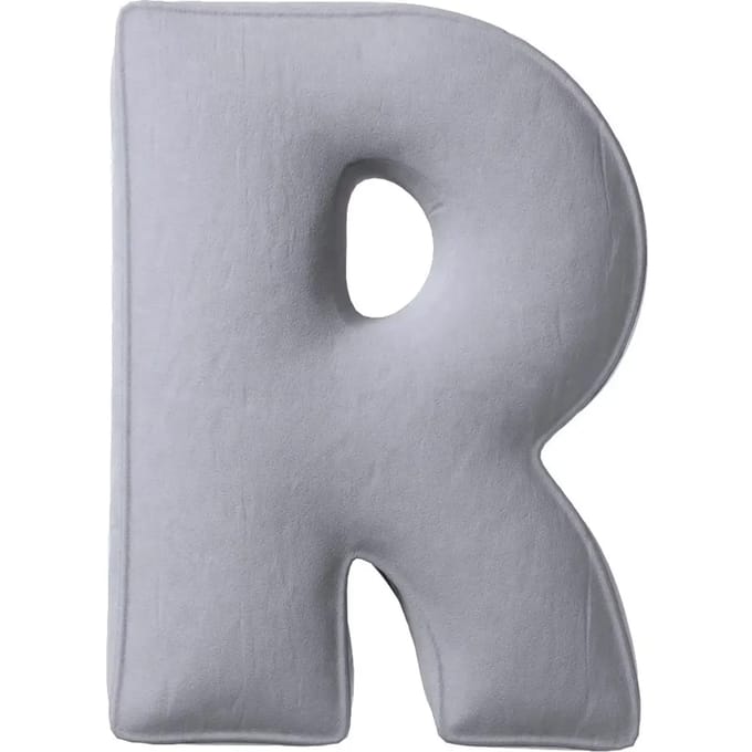 Kussen letter r Yellow Tipi Posh Velvet