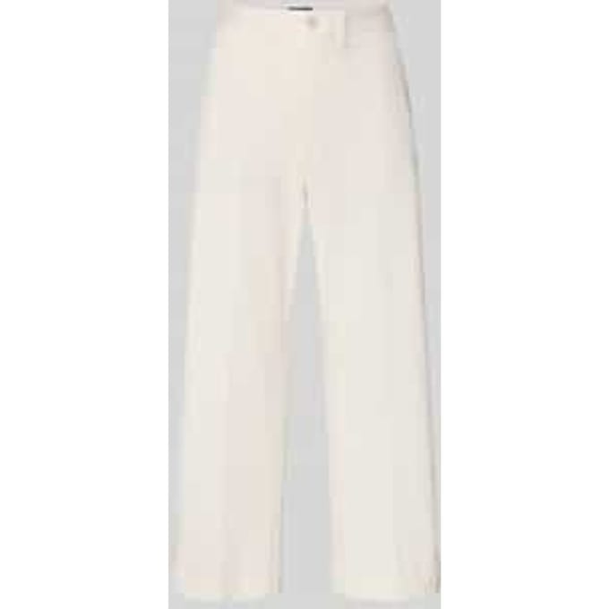 Korte chino met paspelzakken achter