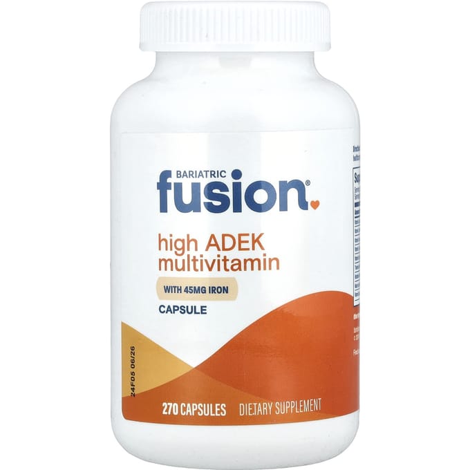 Bariatric Fusion, Hoog ADAK Multivitamine met IJzer, 270 Capsules