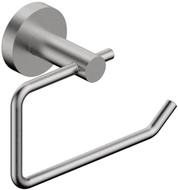 FugaFlow Eccelente Acces Toiletrolhouder - zonder klep - rond - Geborsteld RVS PVD