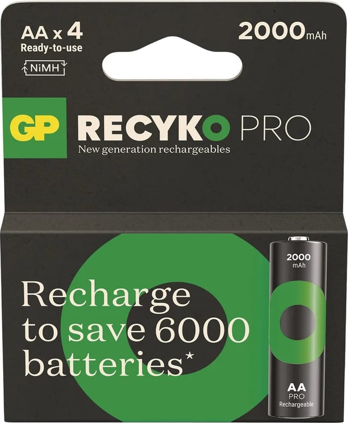 2000 mAh ReCyKo Pro AA oplaadbaar 4 stuks