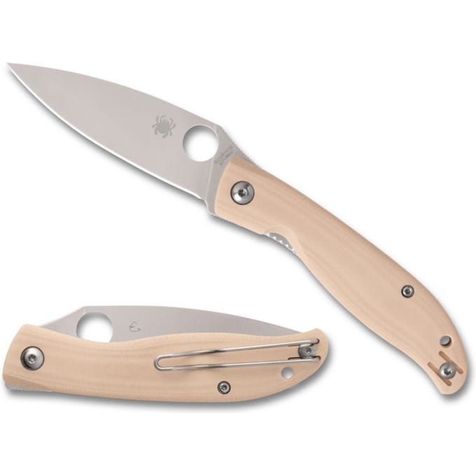 Spyderco Mantra 4 White G10 Vouwmes Met Front-Flipper En Lichtgewicht Ontwerp