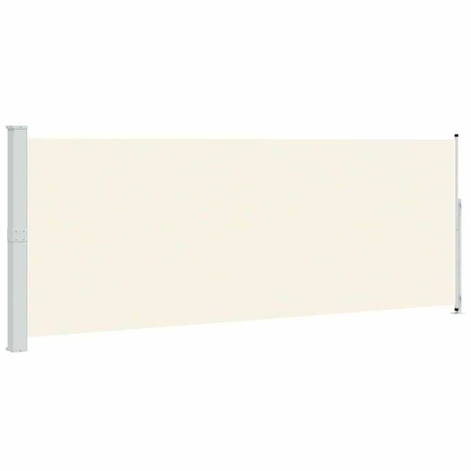 vidaXL - Tuinscherm - uittrekbaar - 180x514 - cm - crèmekleurig