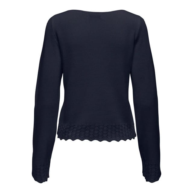 Jacqueline de Yong Grace l/s boatneck struc pullover knt