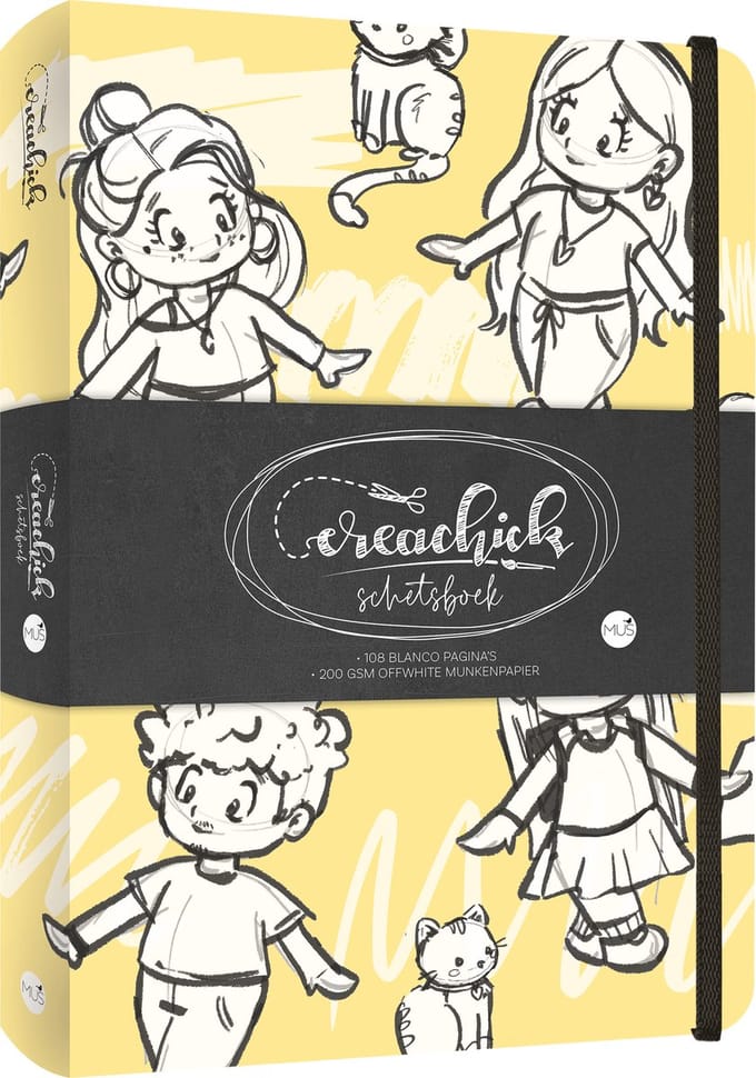 Schetsboek CreaChick Yellow