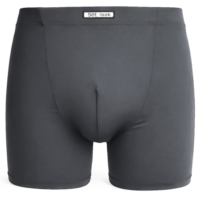 Set-Look microfiber boxershort heren 1878 - M - Grijs