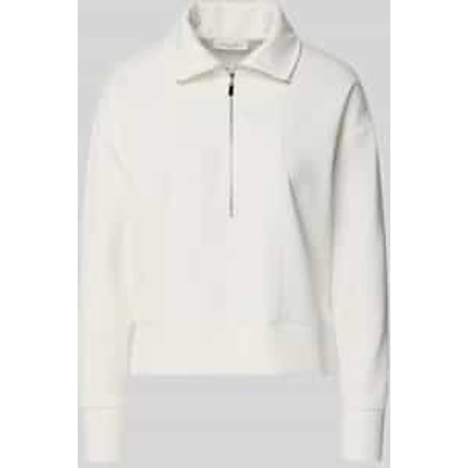 sweatshirt met platte kraag