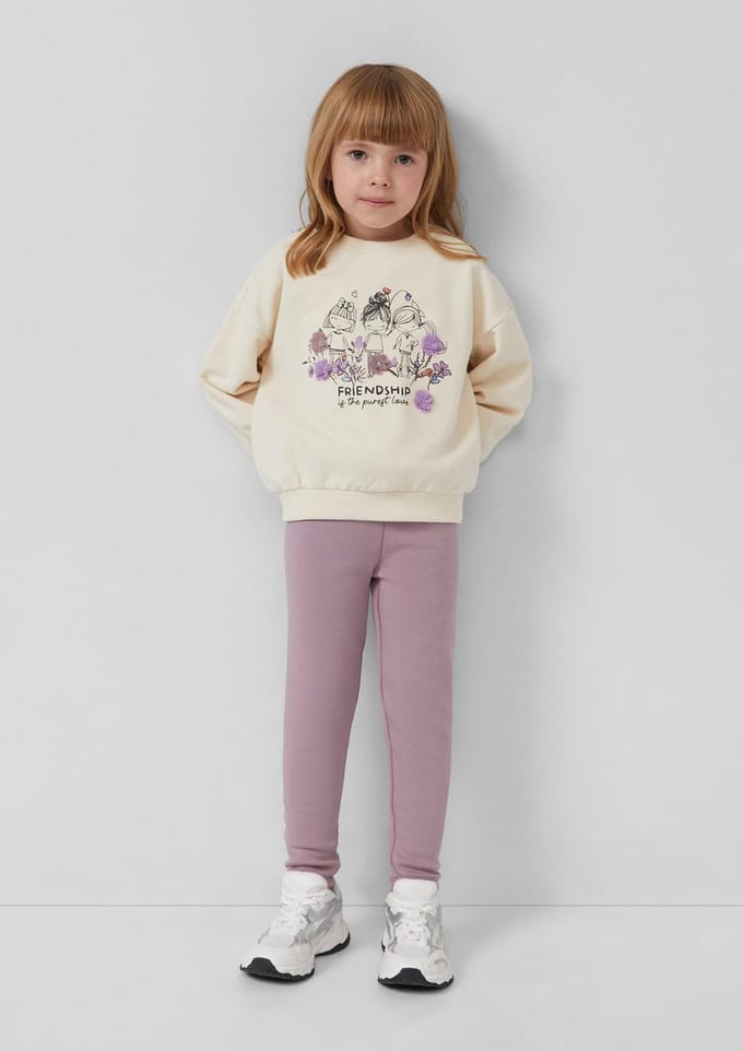s.Oliver - female - Thermofleece legging met elastische tailleband