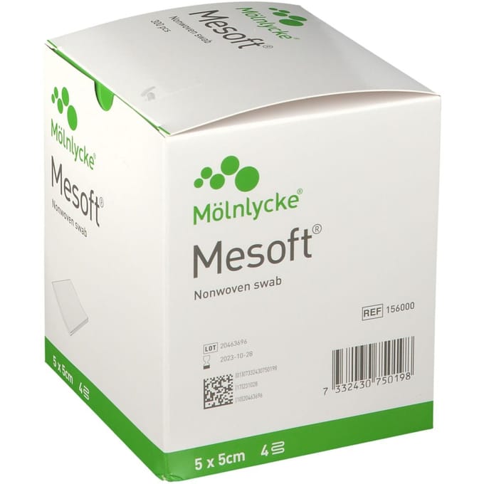 Mesoft® 4-Lagig 5 x cm 156000 300 Compressen