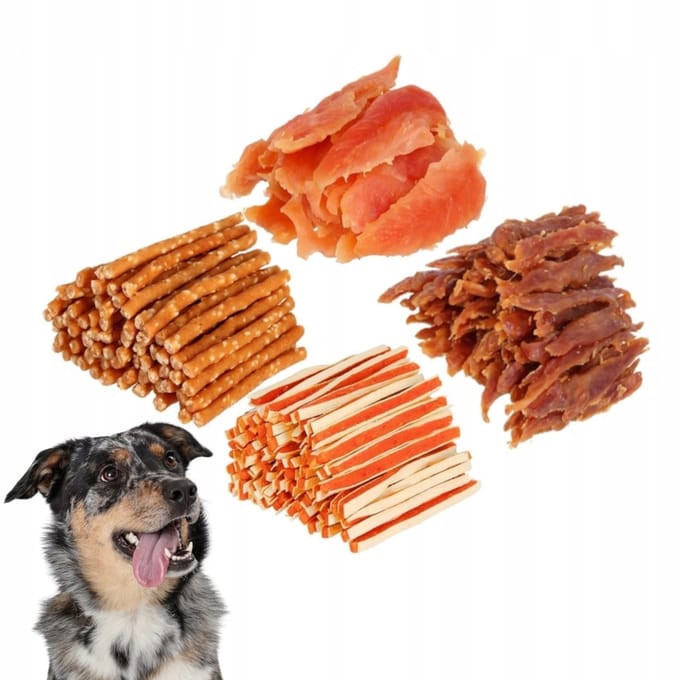 Hilton - Hondensnacks - Mixverpakking - Kip en Eend - 4x500 g