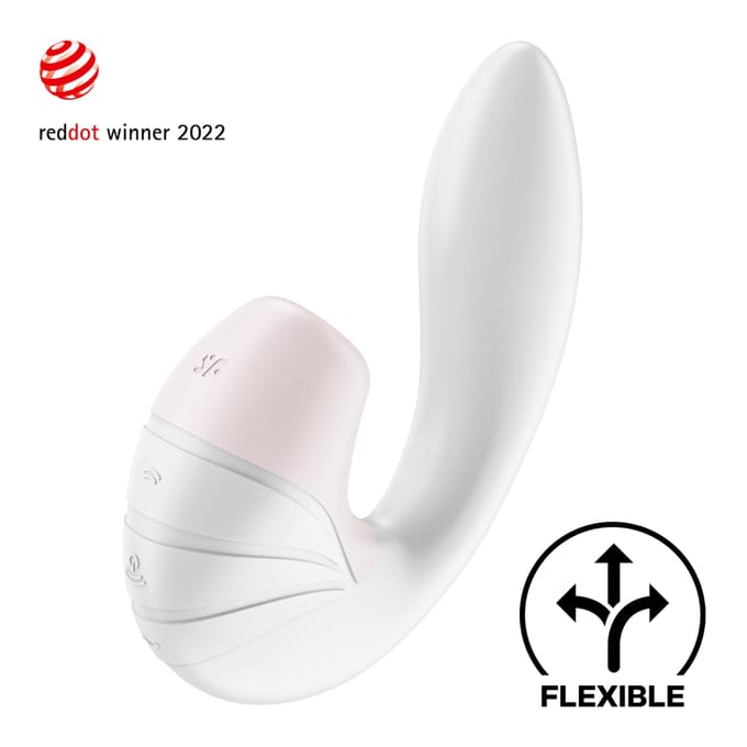 Satisfyer, drukgolfvibrator, Supernova, 18 cm, flexibel verstelbaar, waterdicht, drukgolven en trilling