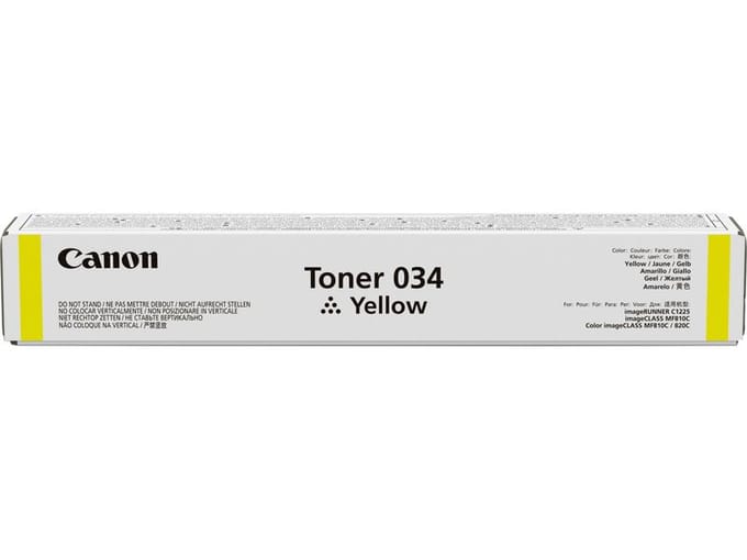 Canon 034 toner cartridge geel (origineel)