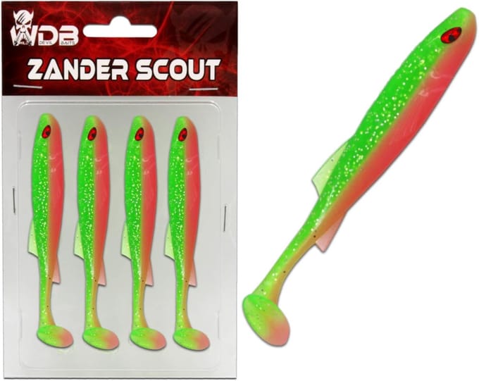 Grote Rubberen Vis Shad voor Snoekbaars en Roofvis 12,5 cm