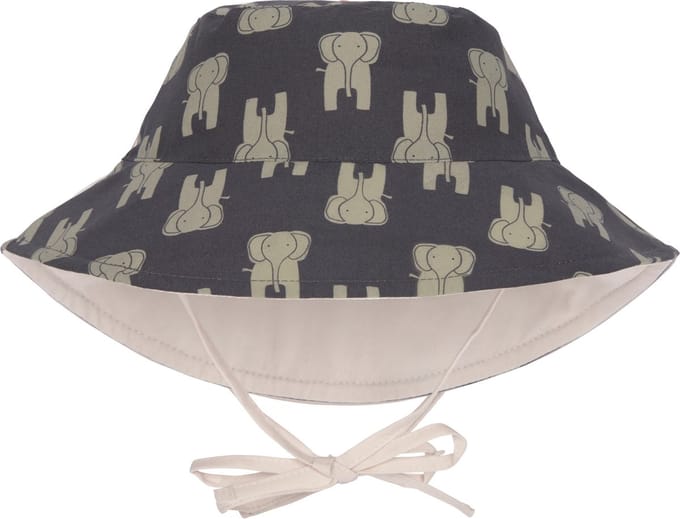 Lässig Hoed Zonnehoedje met UV-bescherming Splash & Fun Elephant - grey 07-18 mnd. Maat 46-49