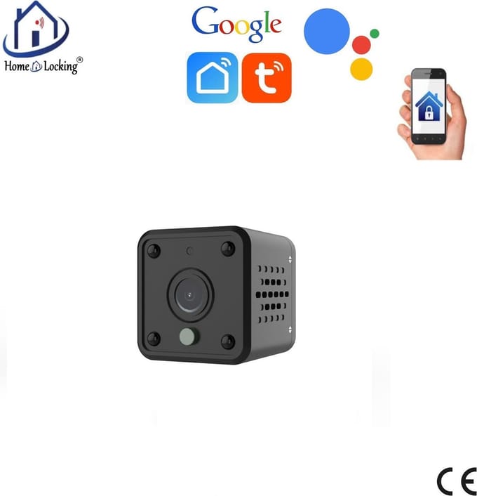 WIFI mini IP-camera 2.0MP met bediening via APP en kan werken met spraakgestuurde apps. T-2028