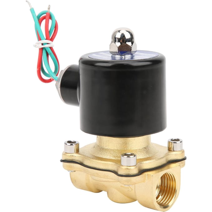 Électrovanne en laiton G12 pouces Pression d'eau Normalement fermée Action directe 2W?160?15AC220V