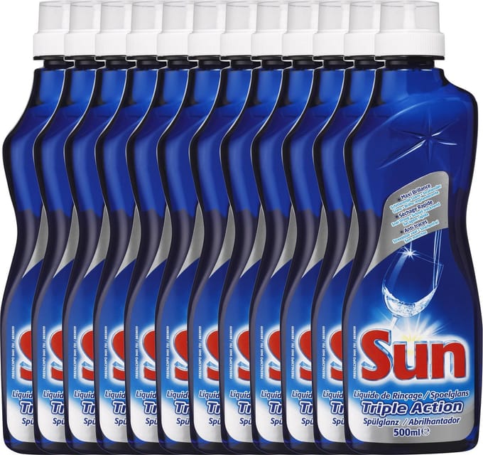 Sun Vaatwas - 12 x 500 ml - Spoelglans - Voordeelverpakking