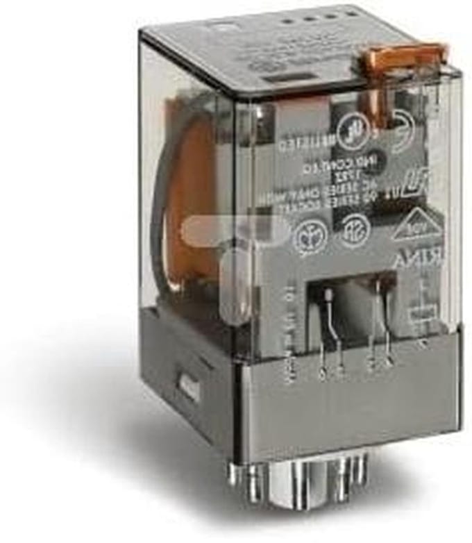 Relaisspoel - Schakelcomponent - Elektrische Circuits - Met Display - 142A - Grijs