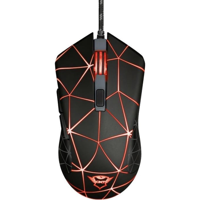 Trust GXT 133 Locx - Gaming Muis - Bedraad - 3200 DPI - LED verlichting - Zwart