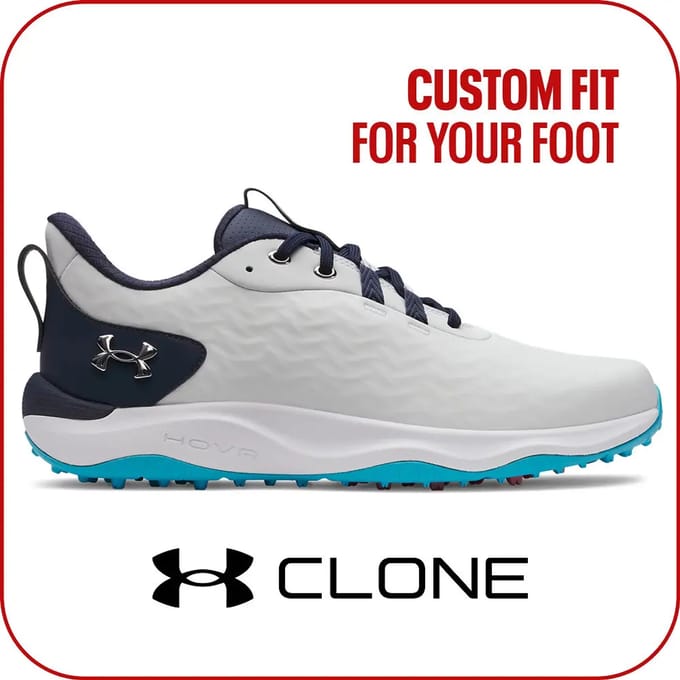 Under Armour Drive Pro Clone Sl Wit Navy Heren Golfschoenen