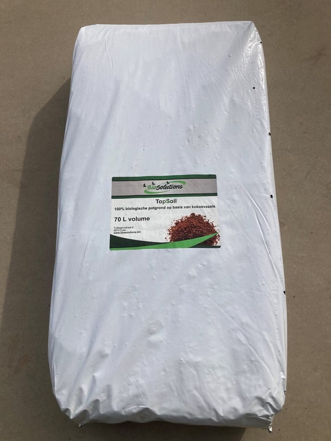TopSoil - BioSolutions Potgrond 70L - kokosvezels basis - 100% Biologisch - geen kunstmest
