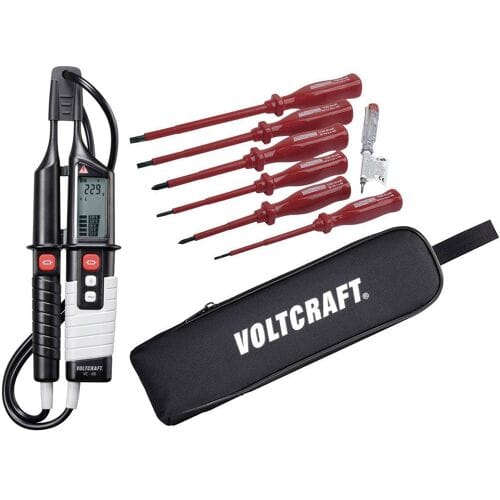 VOLTCRAFT VC 65 Tweepolige spanningstester CAT III 1000 V, CAT IV 600 V LCD, Akoestisch, LED
