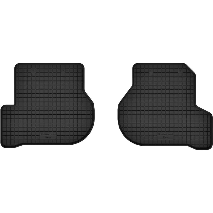 Wielganizator BasicProtect Serie - Achterste Rubberen Automatten - Volkswagen Golf VI Cabrio - 1,5 cm Rand - 2 stuks