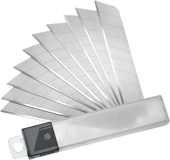 Werkzeyt Reserve-Afbreekmesjes – 18 mm – 10 stuks