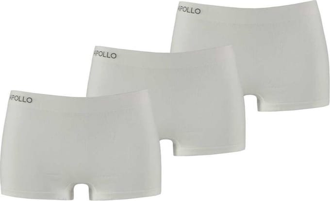 Comfort Essentials - Naadloos Ondergoed Dames - Dames Hipsters - 3 pack - Wit - M - Dames Ondergoed Boxershort