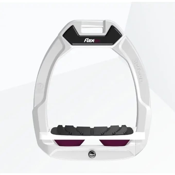 Veiligheidshaken voor paardrijden Incliné Grip Wit/Wit/Pruim Flex-On Safe-On