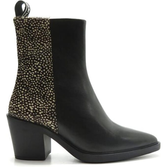 Maruti - Gisele Enkellaarsjes op hak Pixel - Black/Pixel Black - 40