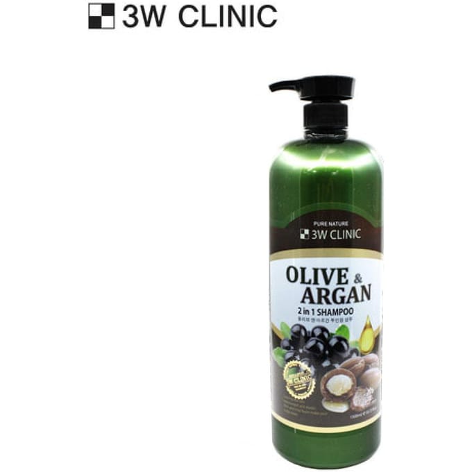 3W CLINIC Olijf&Argan 2 In 1 Shampoo 1500 ml black