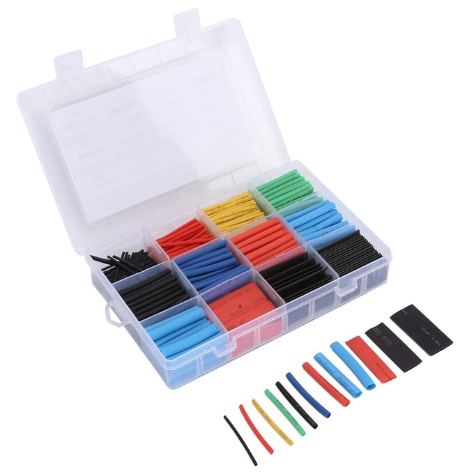 560 stuks krimpkous draadkrimpkous vlamvertragend geïsoleerde krimpkous set