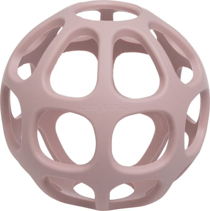 Baby's Only Siliconen baby speelbal - Speelgoedbal - Oud Roze - Baby cadeau