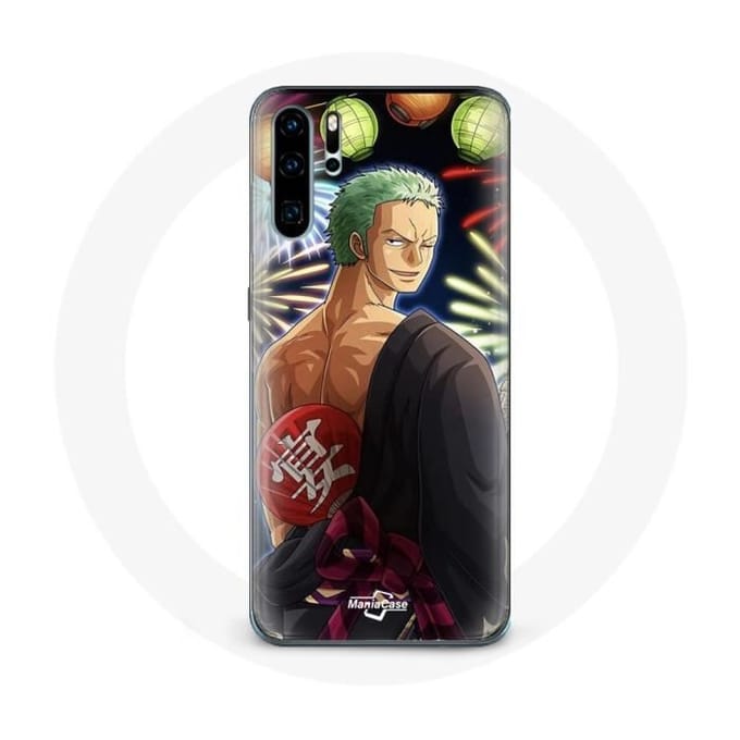 Coque - Maniacase - Huawei P30 - One Piece Joyeux Noël - Souple - Noir noir