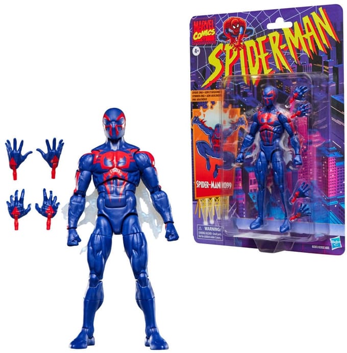 Hasbro Spider-Man Marvel Legends Retro Action Figure Spider-Man 2099 15 cm Action Figuur