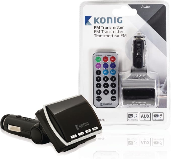 König  87.5 - 108MHz Zwart FM transmitter