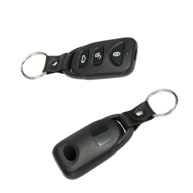 Universele autodeurslot kofferbakontgrendeling Keyless Entry-systeem Centrale vergrendelingsset met afstandsbediening A black