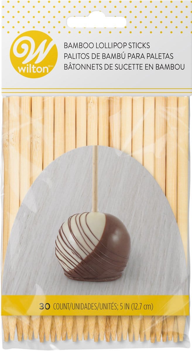 Wilton Bamboe Lollystokjes 12cm pk/30