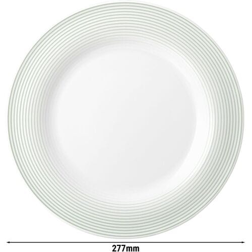 (6 stuks) SELTMANN WEIDEN Bord - plat - Ø 280mm - Saliegroen Wit