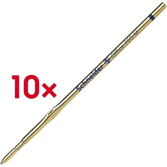 Balpenvulling schneider 765 office m blauw | 10 stuks