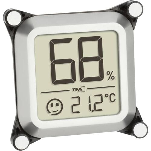 TFA Dostmann Humidore 30.5056.54 Thermo- en hygrometer Zilver